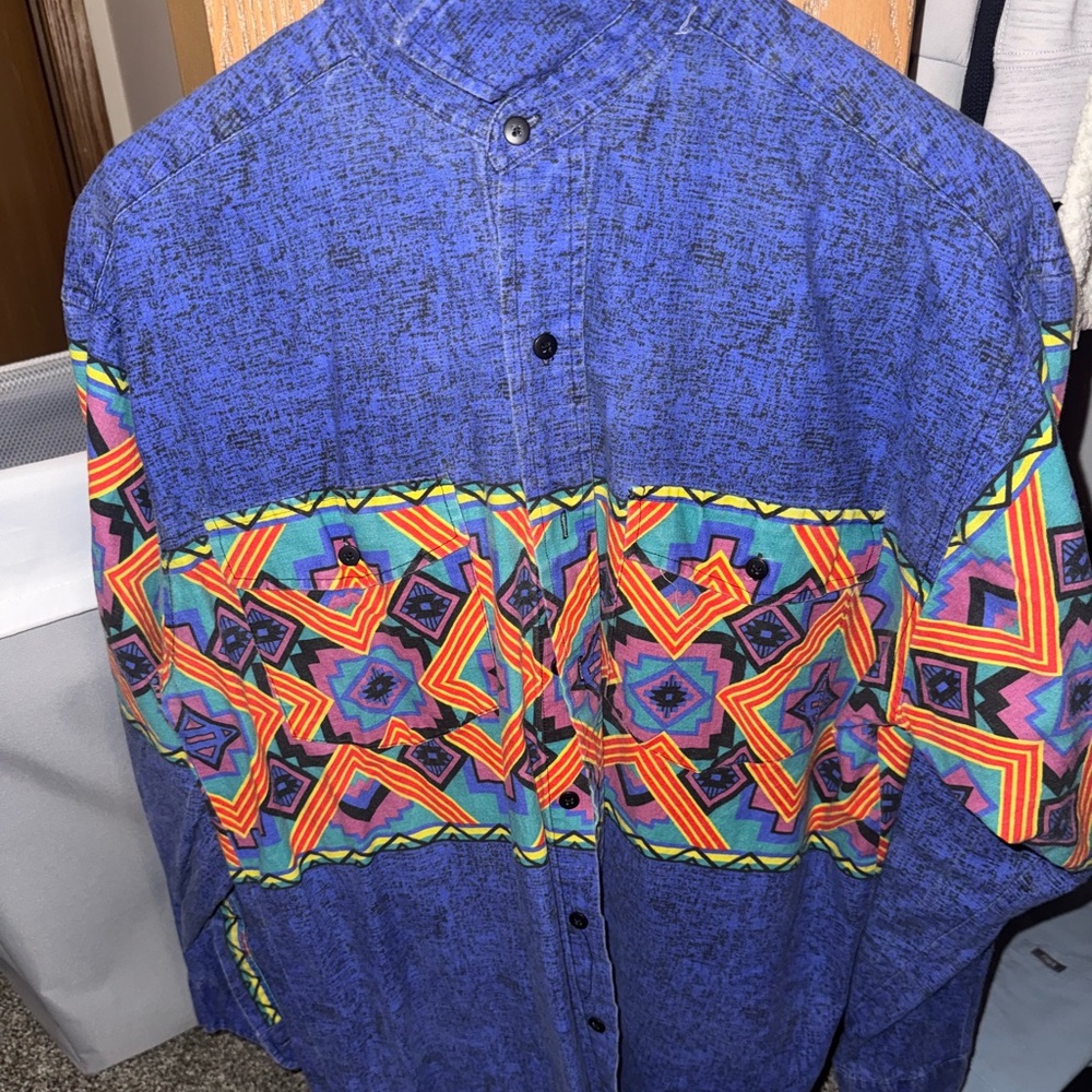 Blue Vibrant Shirt by Western Plains Trading Co.